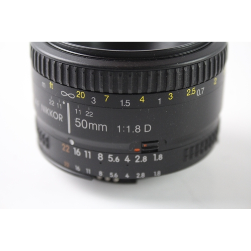 438 - Nikon AF Nikkor 50mm F/1.8D Vintage Autofocus Camera Lens Working