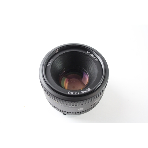 438 - Nikon AF Nikkor 50mm F/1.8D Vintage Autofocus Camera Lens Working