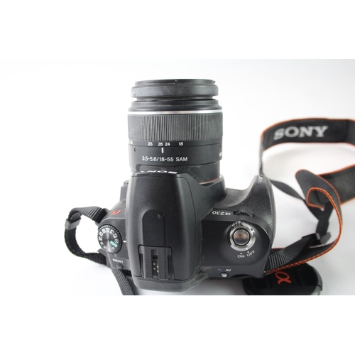 442 - Sony A230 Vintage DSLR Digital Camera w/ Sony 18-55mm F/3.5-5.6 SAM