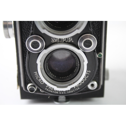 446 - MPP Microcord Medium Format Twin Lens Camera Working w/ 77.5mm Lens