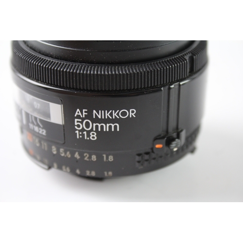 454 - Nikon AF Nikkor 50mm F/1.8 Vintage Autofocus Camera Lens Working