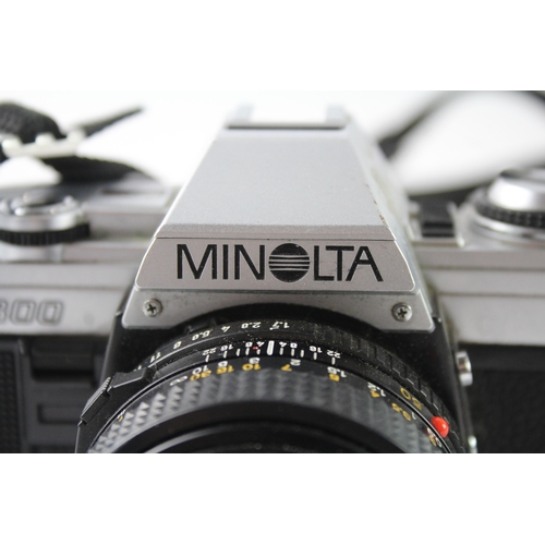 455 - Minolta X-300 Vintage SLR Vintage Film Camera w/ Minolta MD 50mm F/1.7 Lens