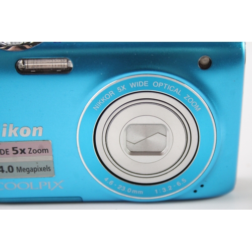 456 - Nikon Coolpix S3100 Digital Compact Camera Working w/ Nikkor 5x Wide Zoom Lens