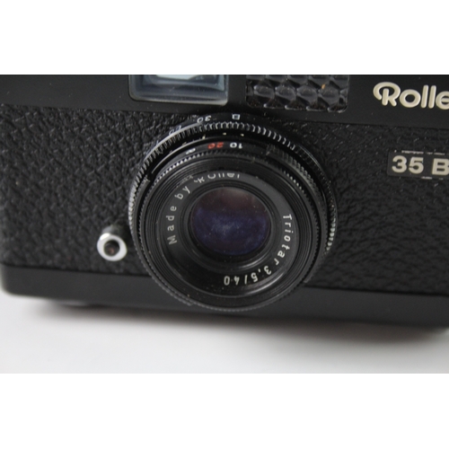 458 - Rollei 35 B Compact Film Camera Working w/ Tessar 40mm F/3.5 Lens & Case