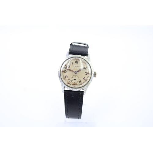 465 - Vintage Moeris Military Issued ATP Watch Hand Wind Working