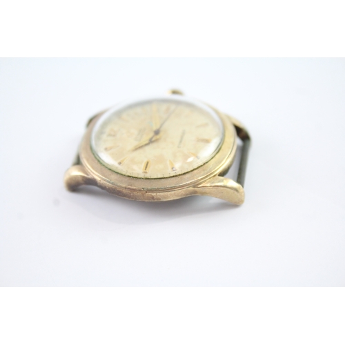 469 - Vintage Cyma 'Cymaflex' Gold Plate Watch Hand Wind WATCH RUNS