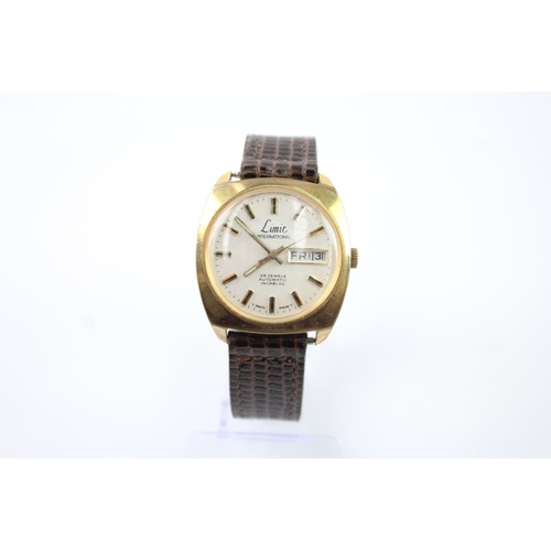 472 - Vintage Limit International Gold Tone Watch Automatic WATCH RUNS