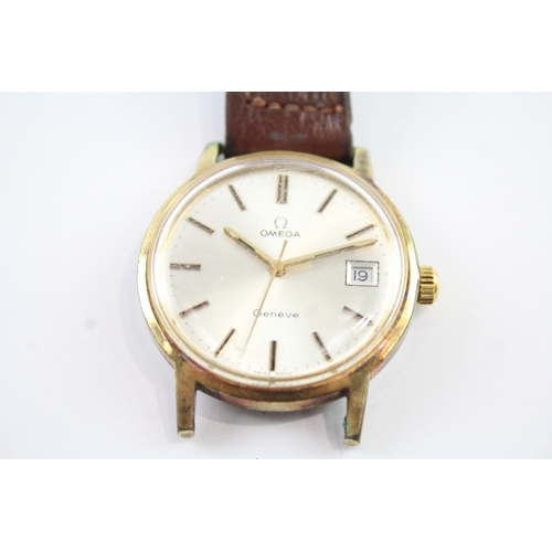 478 - Vintage Omega Geneve Gold Tone Dress Watch Automatic WATCH RUNS