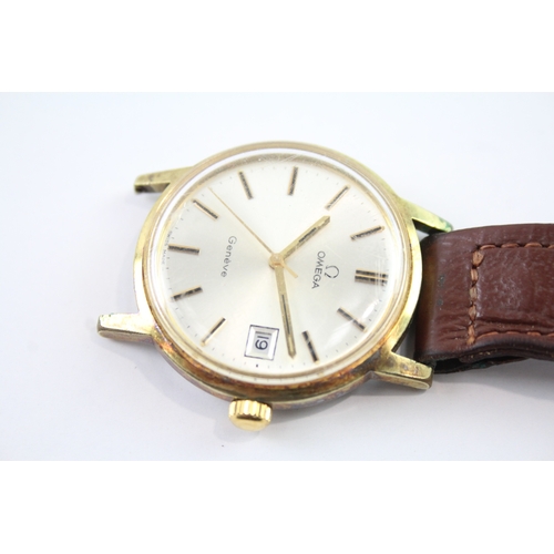 478 - Vintage Omega Geneve Gold Tone Dress Watch Automatic WATCH RUNS