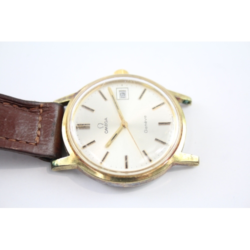 478 - Vintage Omega Geneve Gold Tone Dress Watch Automatic WATCH RUNS