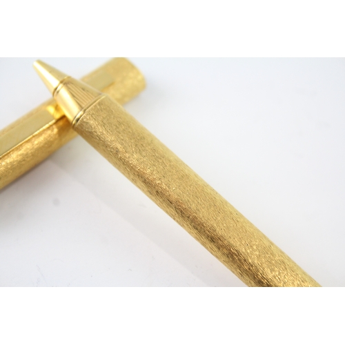 484 - Vintage Must De Cartier Gold Plated Ballpoint / Rollerball Pen