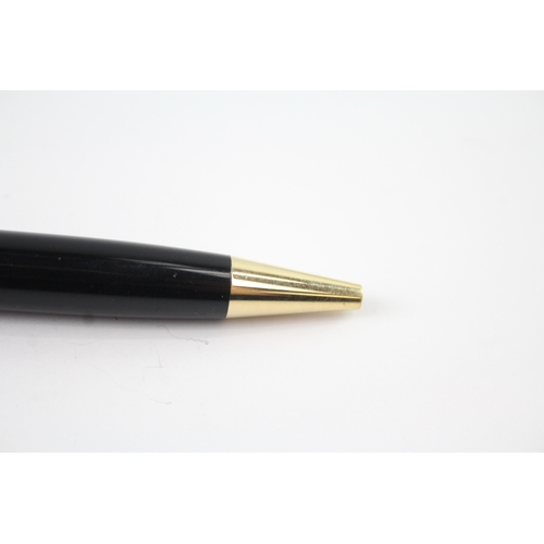 488 - Montblanc Meisterstuck Black Ballpoint Pen / Biro WRITING Gold Plate Detail