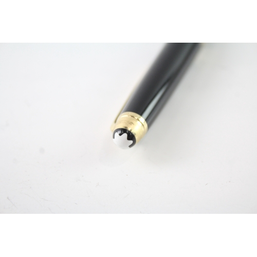 488 - Montblanc Meisterstuck Black Ballpoint Pen / Biro WRITING Gold Plate Detail