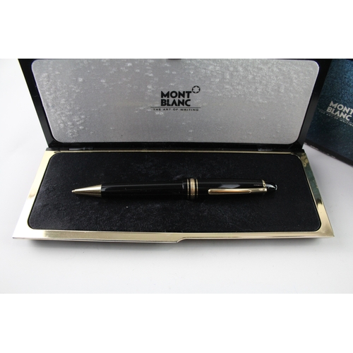 497 - Montblanc Meisterstuck No. 161 Black Cased Ballpoint Pen / Biro WRITING