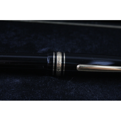 497 - Montblanc Meisterstuck No. 161 Black Cased Ballpoint Pen / Biro WRITING