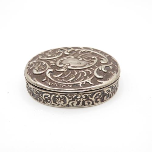 375 - 5 x Antique silver pill boxes