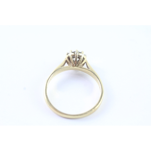 166 - 18ct gold solitaire diamond ring (3.1g) Size N