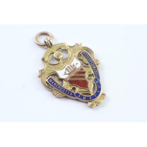 185 - 9ct gold a.f.c champions 1908 medal (8.7g)