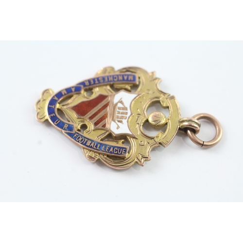 185 - 9ct gold a.f.c champions 1908 medal (8.7g)