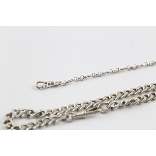 299 - Collection of Sterling Silver Watch Chain Conversion Jewellery x 3 56g