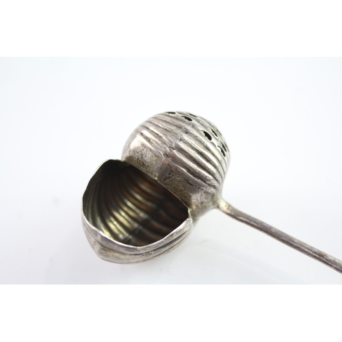 316 - Victorian 1900 Birmingham Sterling Silver Nautilus Shell Sugar Sifter (33g)