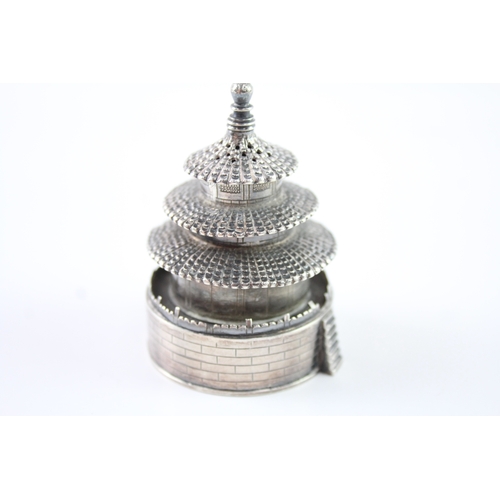 361 - Antique / Vintage Stamped .950 Silver Chinese Novelty Pepperette (45g)