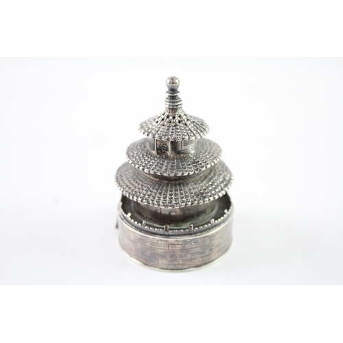 361 - Antique / Vintage Stamped .950 Silver Chinese Novelty Pepperette (45g)