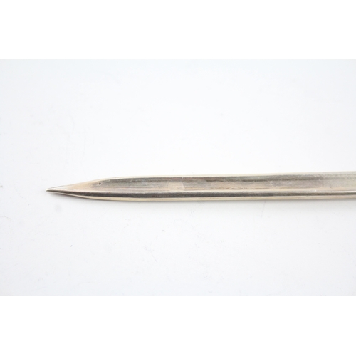 366 - Vintage 1986 Edinburgh Sterling Silver Novelty Meat Skewer Letter Opener (39g)