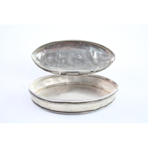 367 - Antique Edwardian 1904 Birmingham Sterling Silver Snuff / Trinket Box (46g)