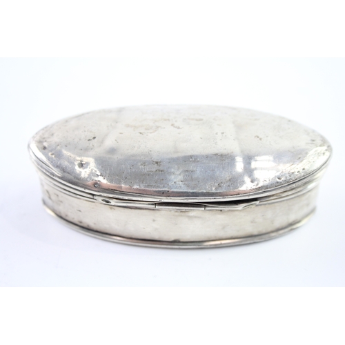 367 - Antique Edwardian 1904 Birmingham Sterling Silver Snuff / Trinket Box (46g)