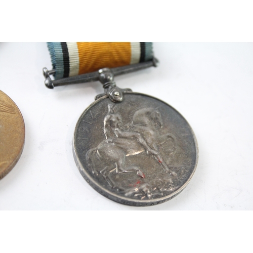 378 - WW1 Medal Pair 4837 Pte W.J Davidson MGC x 2