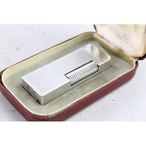 401 - Dunhill Rollagas Lighter Vintage Boxed Swiss Made