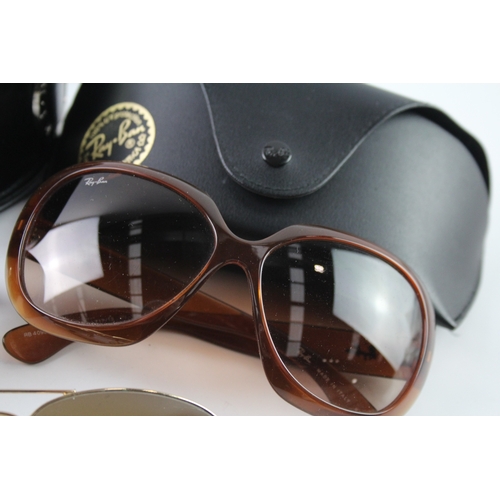 413 - Designer Sunglasses Inc Rayban, Bvlgari, Cases x 3