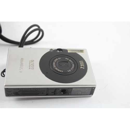 461 - Canon IXUS 70 Digital Compact Camera Working w/ Canon 3x Zoom Lens