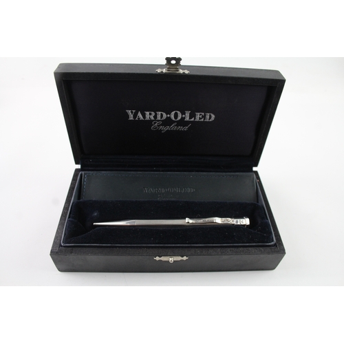 495 - YARD O LED Hallmarked 2000 .925 Sterling Silver Propelling Pencil Boxed (27g)