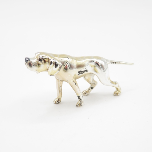 348 - 3 x Silver Dog Ornaments (53.9g)