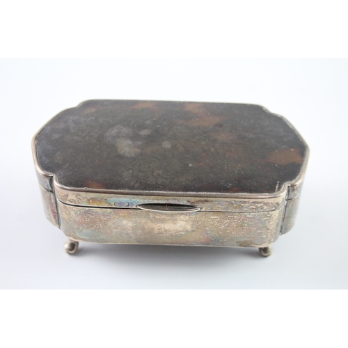 334 - Vintage Hallmarked 1930 Birmingham Sterling Silver Jewellery / Trinket Box 222g