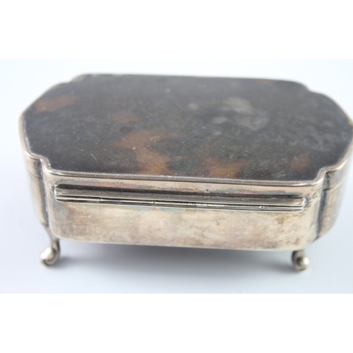 334 - Vintage Hallmarked 1930 Birmingham Sterling Silver Jewellery / Trinket Box 222g