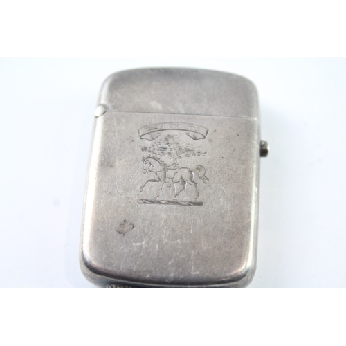 343 - Antique Victorian 1885 Birmingham Sterling Silver George Unite Vesta Case 31g