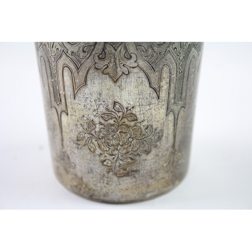 359 - Antique / Vintage Stamped .840 Russian Silver Beaker / Drinking Cup (106g)