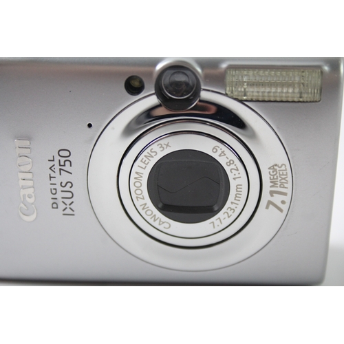 438 - Canon IXUS 750 Digital Compact Camera Working w/ Canon 3x Optical Zoom Lens