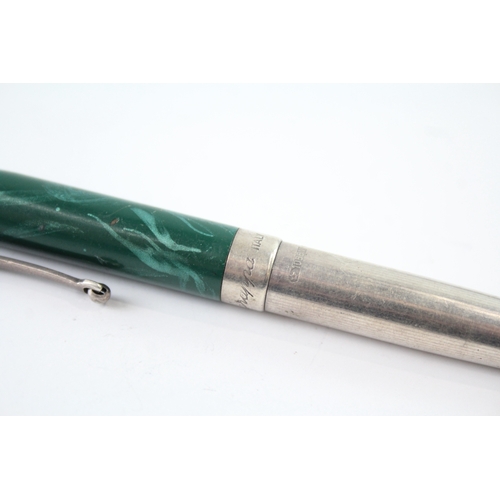 483 - Montegrappa Hallmarked .925 Sterling Silver Ballpoint Pen / Biro WRITING 32g