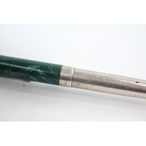 483 - Montegrappa Hallmarked .925 Sterling Silver Ballpoint Pen / Biro WRITING 32g