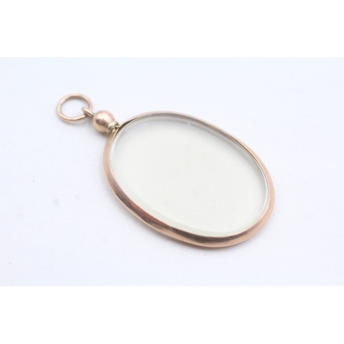 24 - 9ct rose gold picture locket (4.6g)