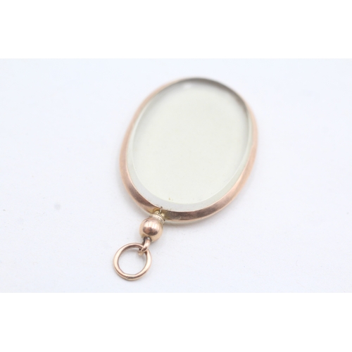 24 - 9ct rose gold picture locket (4.6g)