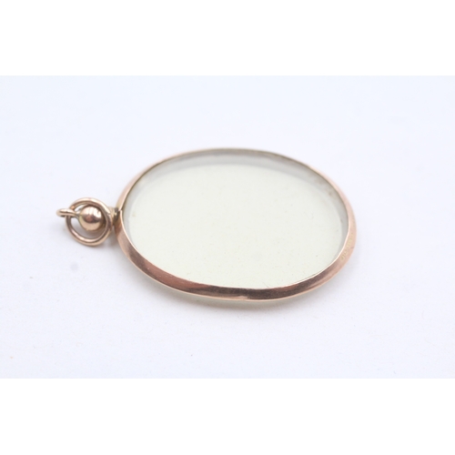 24 - 9ct rose gold picture locket (4.6g)