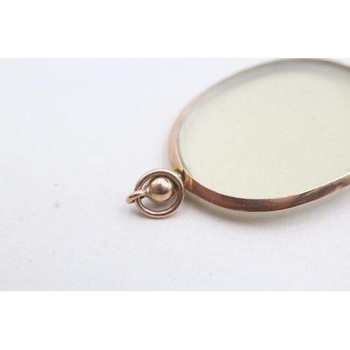 24 - 9ct rose gold picture locket (4.6g)