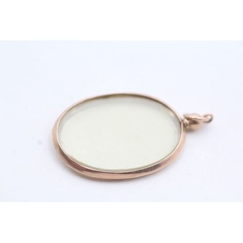 24 - 9ct rose gold picture locket (4.6g)