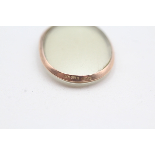 24 - 9ct rose gold picture locket (4.6g)