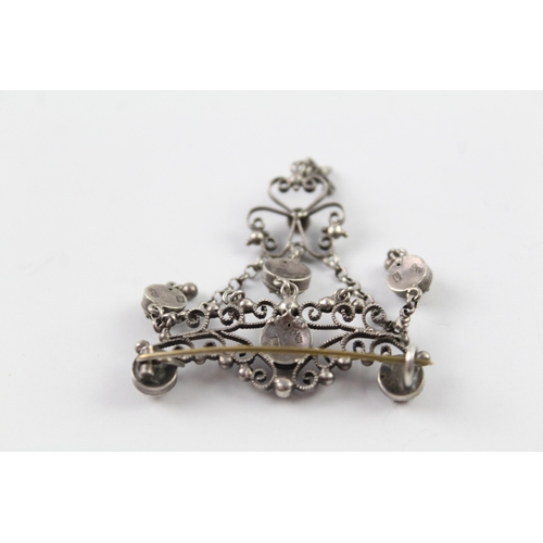 287 - 19th Century Scandinavian Silver Brooch 7g